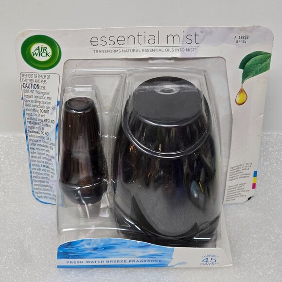 Air Wick Essential Mist Fresh Water Breeze Diffuser Kit With Free Refill - Picture 2 of 2